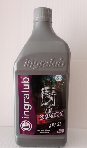 Aceite Ingralub 20w50 Mineral