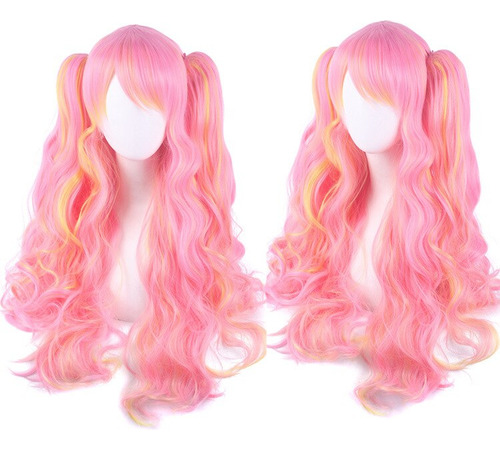 Pelucas De Lolita Para Cosplay  Anime  70 Cm  Color Degradad