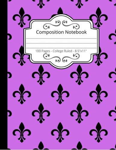 Libro: Composition Notebook: 100 College Ruled Pages - 8.5 X