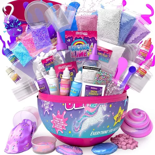 GirlZone Kit de Slime Ma Petite Tarte Mignonne, Slime Déjà Fait, Bo