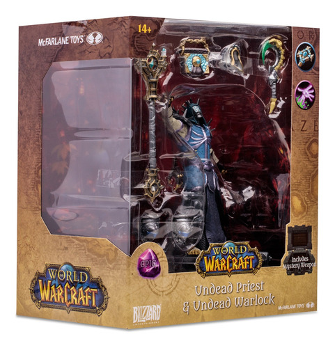 Figura Undead Priest And Warlock - Warcraft Mcfarlane