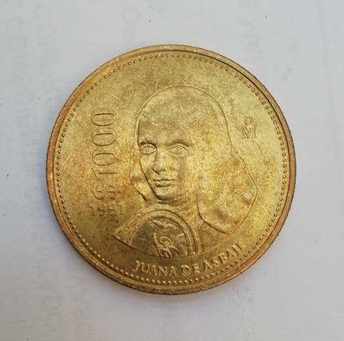 Moneda Sor Juana 1000 Pesos 1991 Sin Circular. Envío Gratis.