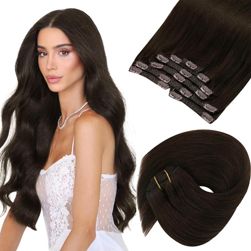 Vesunny - Extensiones De Cabello Con Clip, Cabello Humano, D