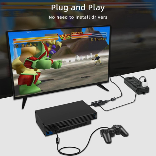 Adaptador Hdmi Para Ps1 Ps2 Conmutación 480p 720p 43 169