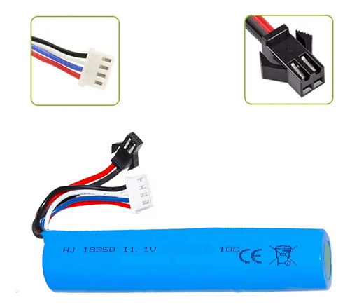 Batería Fuego Rápido 11.1v 800mah Pistolas Hidrogel Rc Robot