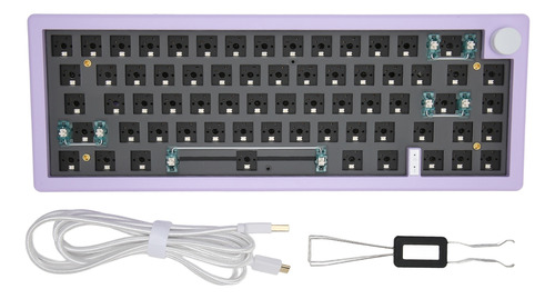 Teclado Mecánico Modular Violet Para Juegos, 67 Teclas, Kit