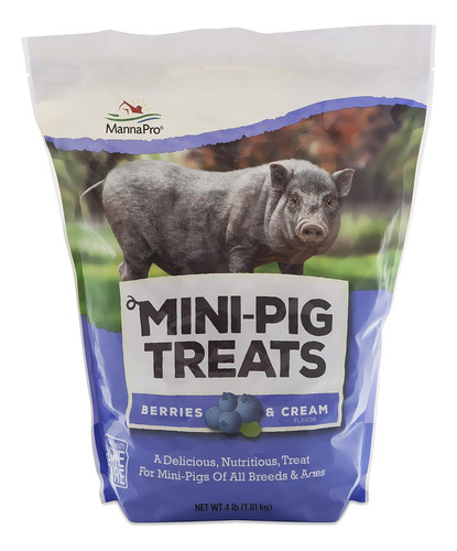 Mini-pig Treats | Berries & Cream Flavor | 4 Lb