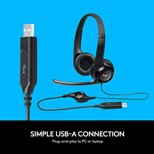 Auriculares Usb Logitech H390 Con Micrófono Con Cancelación