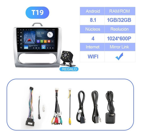 Estéreo Cámara Frente For Ford Ford Focus 2004-2011 Gps Fm