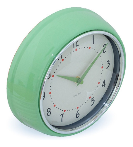 Reloj Metálico Retro Estilo Años 50