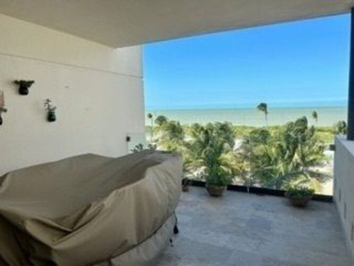 Departamento Amueblado En La Playa En Renta En Almares, Kinuh Telchac Puerto.