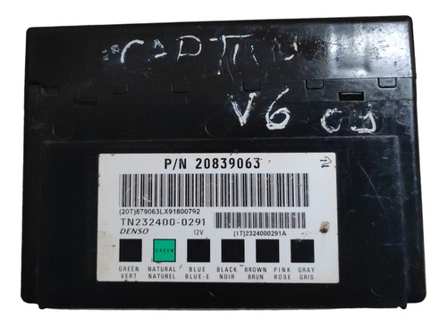 Módulo Conforto N2083 Gm Captiva Sport 08/12 Original