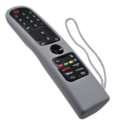 Funda Protector De Silicón Para Lg Magic Remote Mr21 - Mr24 Gris Oscuro