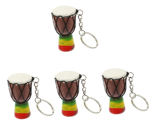 4 Llaveros De Instrumento Djembe Llaveros Encantos De I...