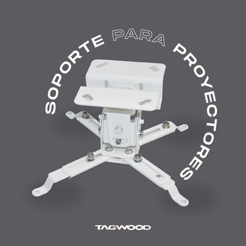 Imagen 6 de 8 de Soporte Para Proyector Para Techo Tagwood