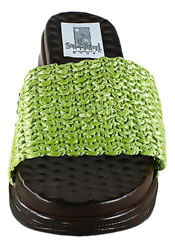 Sandalias, Color Verde, San Miguel Shoes