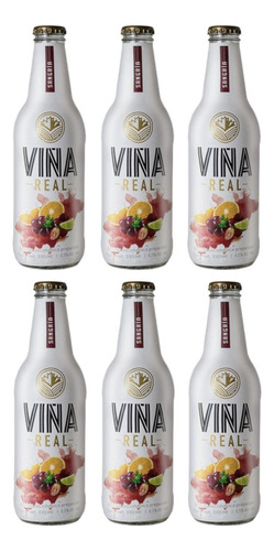 Pack De 6 Cooler Viña Real Sangría 330 Ml