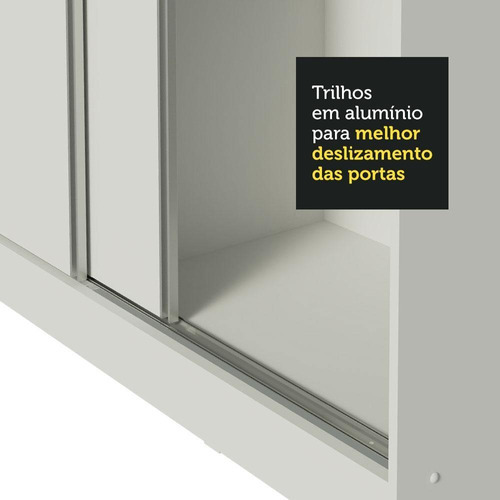 Ropero Closet Madesa Royale 3 Puertas 2 Espejo Color Blanco