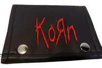 Comprar Billeteras De Korn Cuero Bordada Rockería Que Sea Rock