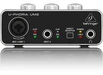Comprar 2 Interfaces Behringer U-phoria Um2 Usb 2x2
