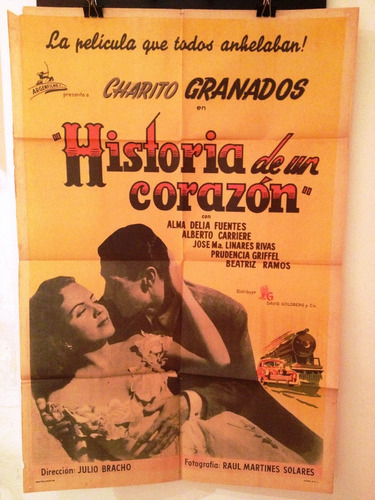 Afiche De Cine Original - Historia De Un Corazon