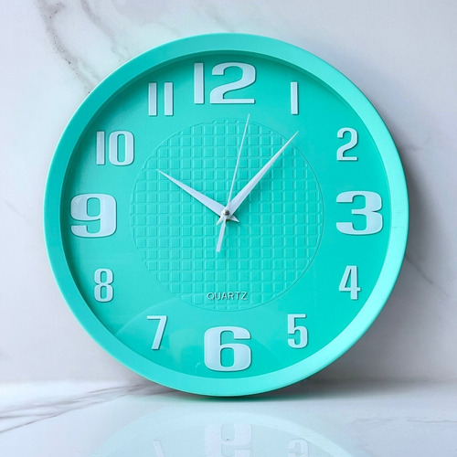 Reloj Pared Quartz Verde Ø 33cm