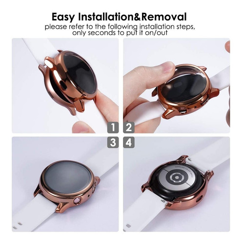 4 Protectores De Pantalla Samsung Galaxy Watch Active2 44mm