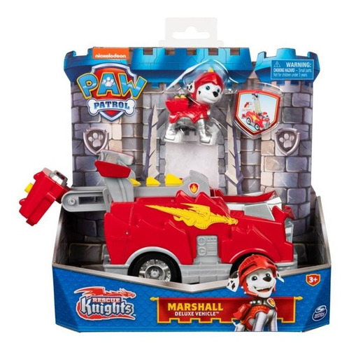 Vehículo Camión Bomberos Marshall Rescue Knights Paw Patrol