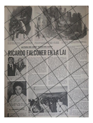 Afiche Retro Pintor. Ricardo Falconer, Galeria Lai. 1977