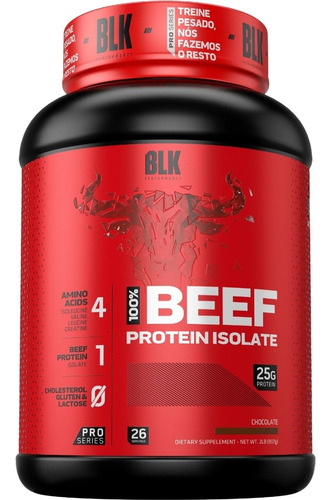 Whey Protein Carne Blk 410 Beef Protein 907g Blk Performance Sabor Chocolate