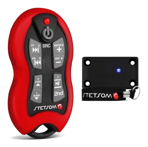 Control Remoto Programable Stetsom Sx2 500 Mts Alcance Rojo