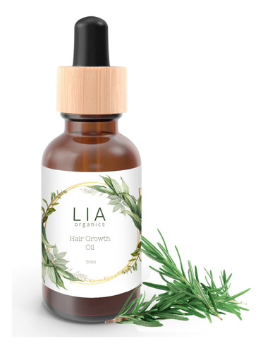 Lia Organics Aceite De Crecimiento Del Cabello, Orgnico, Veg