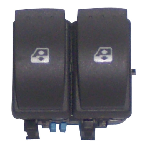 Imagem 2 de 3 de Interruptor Do Vidro Eletrico Sandero-duster Duplo Azul