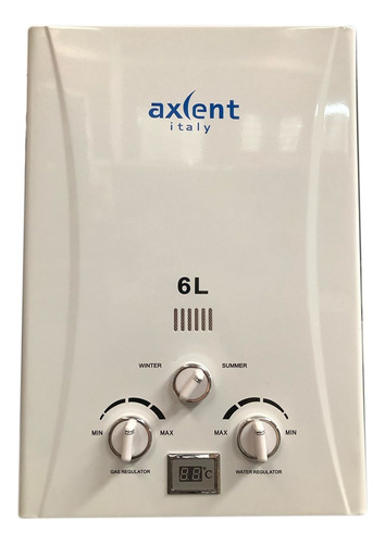 Boiler D/paso Axcent Italy Ahorra Un 70% Gas Glp C/blanco 6l