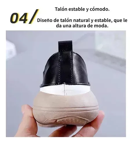 Zapatos Ortopédicos Cómodos De Cuero Suave Para Mujer