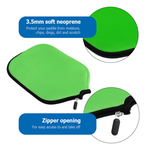 Protetor De Remo Pickleball, Capa De Neoprene, Manga De Raqu