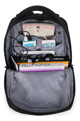Mochila Tigernu Ejecutiva Para Notebook Negro T-b3220