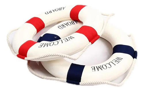 Para T 2 Anillos Salvavidas Náuticos De Espuma Aboard Para