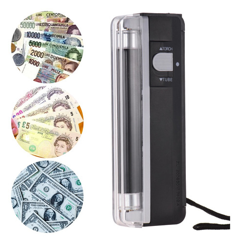 Money Checker Tester Uv Banknote Portátil 2 En 1 Con