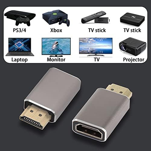 Qianrenon 8k Hdmi Macho A Hembra Adaptador De Extensión Acop