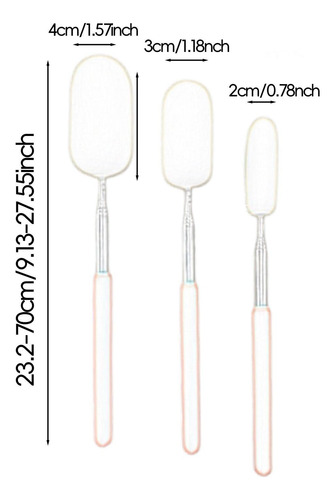 Set De 3 Varillas De Esponja Extensibles Para Modelar Rosa