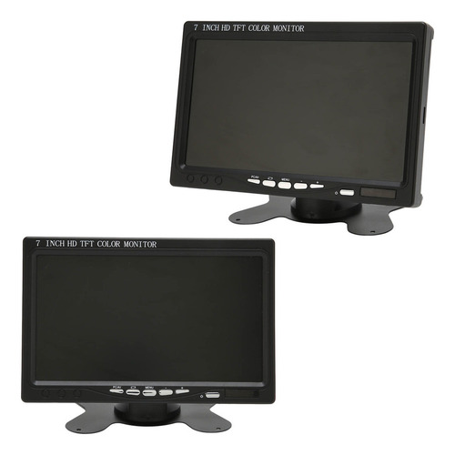 Nova Monitor Portátil Pequeno Carro Vga Av Hd Multimed De 7