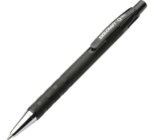 Bolígrafo Skilcraft 7520-01-368-7771, Color Negro Engomado