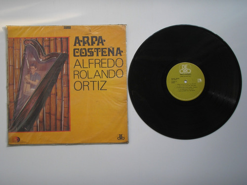 Lp Vinilo Alfredo Rolando Ortiz Arpa Costeña