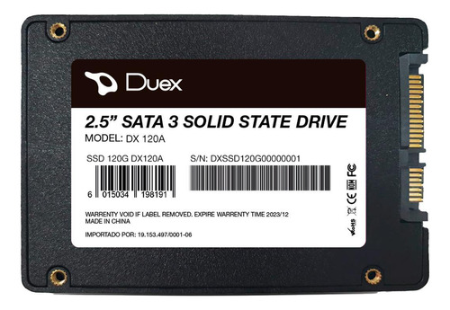 Disco Sólido Interno Ssd 120 Gb Duex Dx 120a Sata 6gb/s Hd