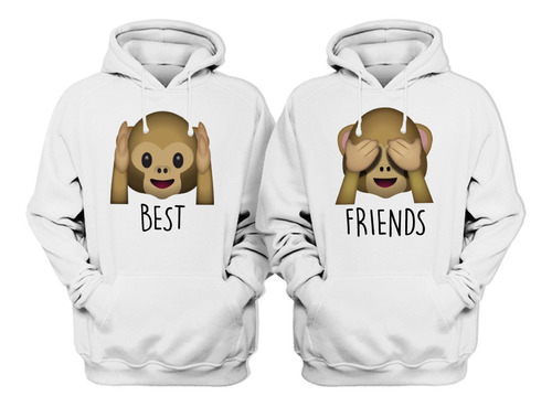 Juego Sudaderas Best Friends Amigos Emotic Tierno Changuito