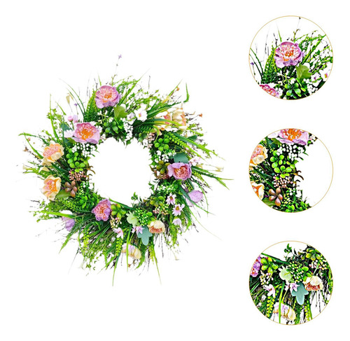 Corona De Primavera Y Verano, Corona De Flores Artificiales