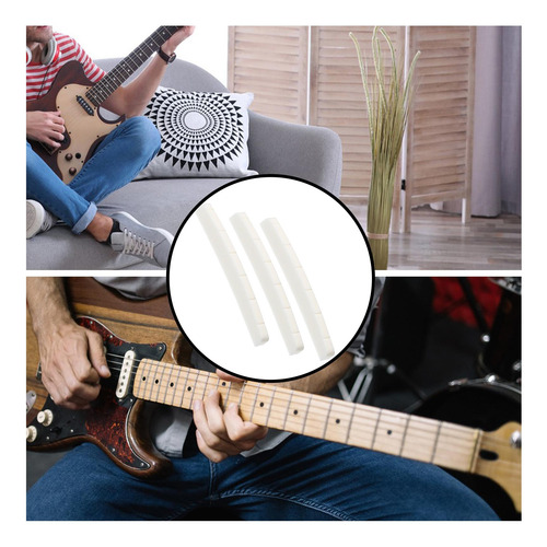 3x Tuercas Para Guitarra De 6 Para Guitarra Acústica