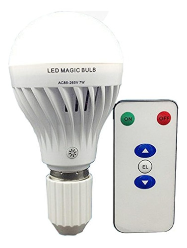 Bsod Ac 85265v 7w Led Bombilla Mágica Con Control Remoto Luz