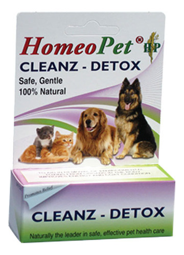 Gotas Desintoxicantes Homeopet Solutions Cleanz, 15 Ml, 100%